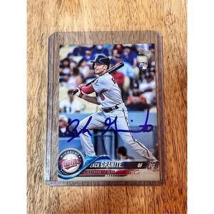 Zack Granite Autographed Card Topps 2018 Minnesota Twins Baseball League